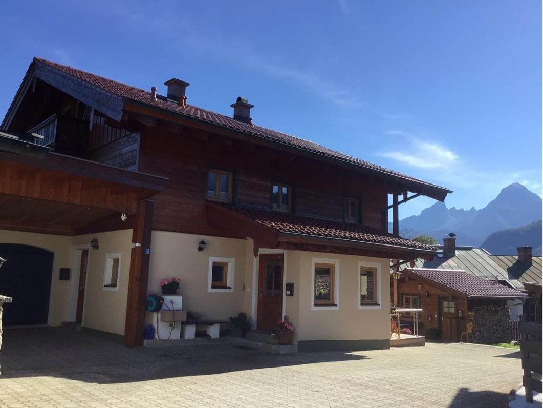 Ferienwohnung Lederhose Bischofswiesen Exteriér fotografie